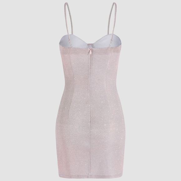 Champagne Sparkle Party Dress NWT - Picture 2 of 4